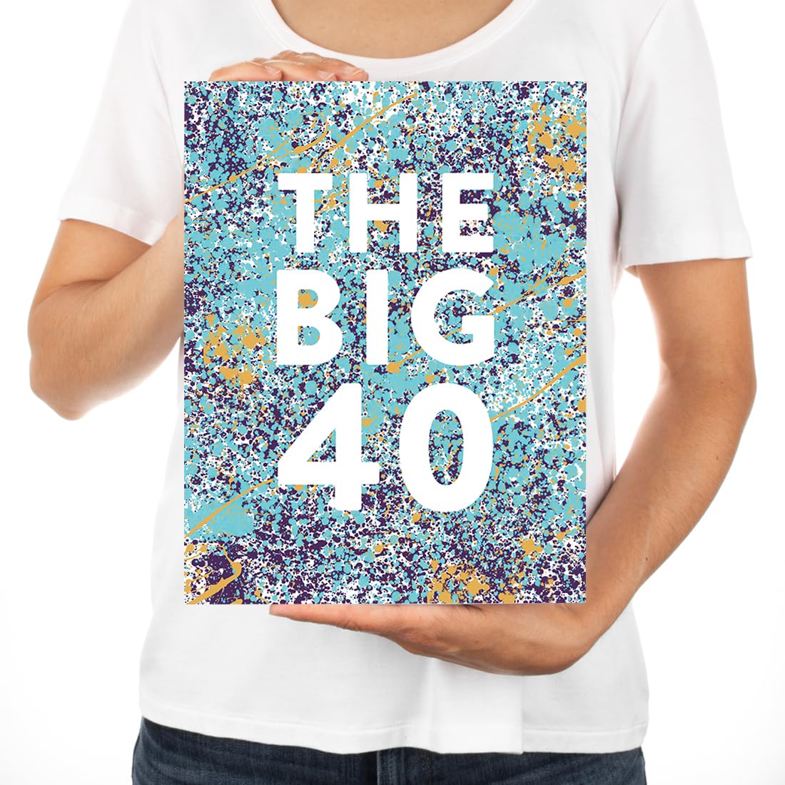 Funny Jumbo Birthday Card for 40th Birthday - 8.5 x 11 Inch Large Greeting Card with Envelope - Perfect for Milestone Celebrations, Gifts & Parties