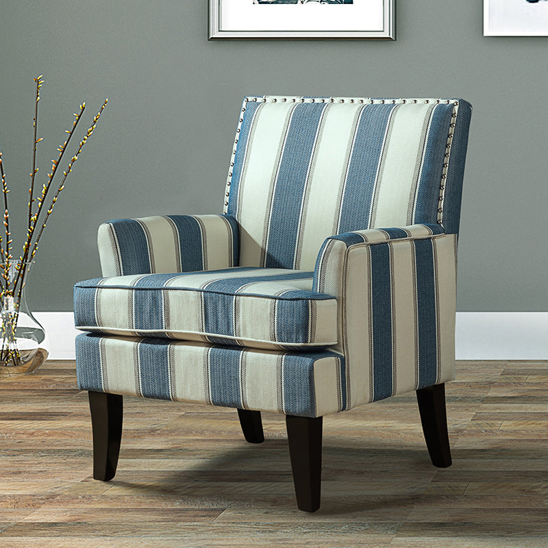 Bradley Armchair - Modern Accent Chair for Living Room, Bedroom & Office - Comfortable Upholstered Lounge Chair with Sturdy Wooden Legs - Perfect for Relaxing, Reading & Decorating Your Home