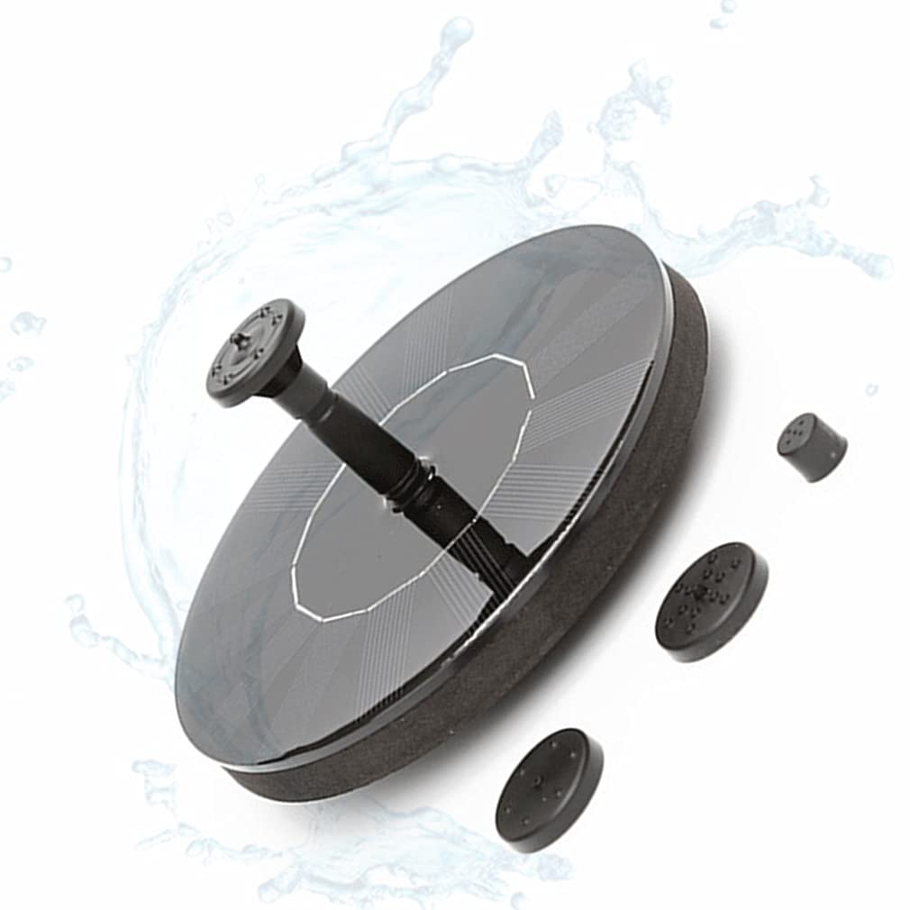 Upgraded Solar Bird Bath Fountain Pump with 5 Nozzles - Floating Solar Water Pump for Outdoor Bird Baths, Fish Tanks, Ponds & Garden Decor - Perfect for Backyard, Patio & Poolside Water Features