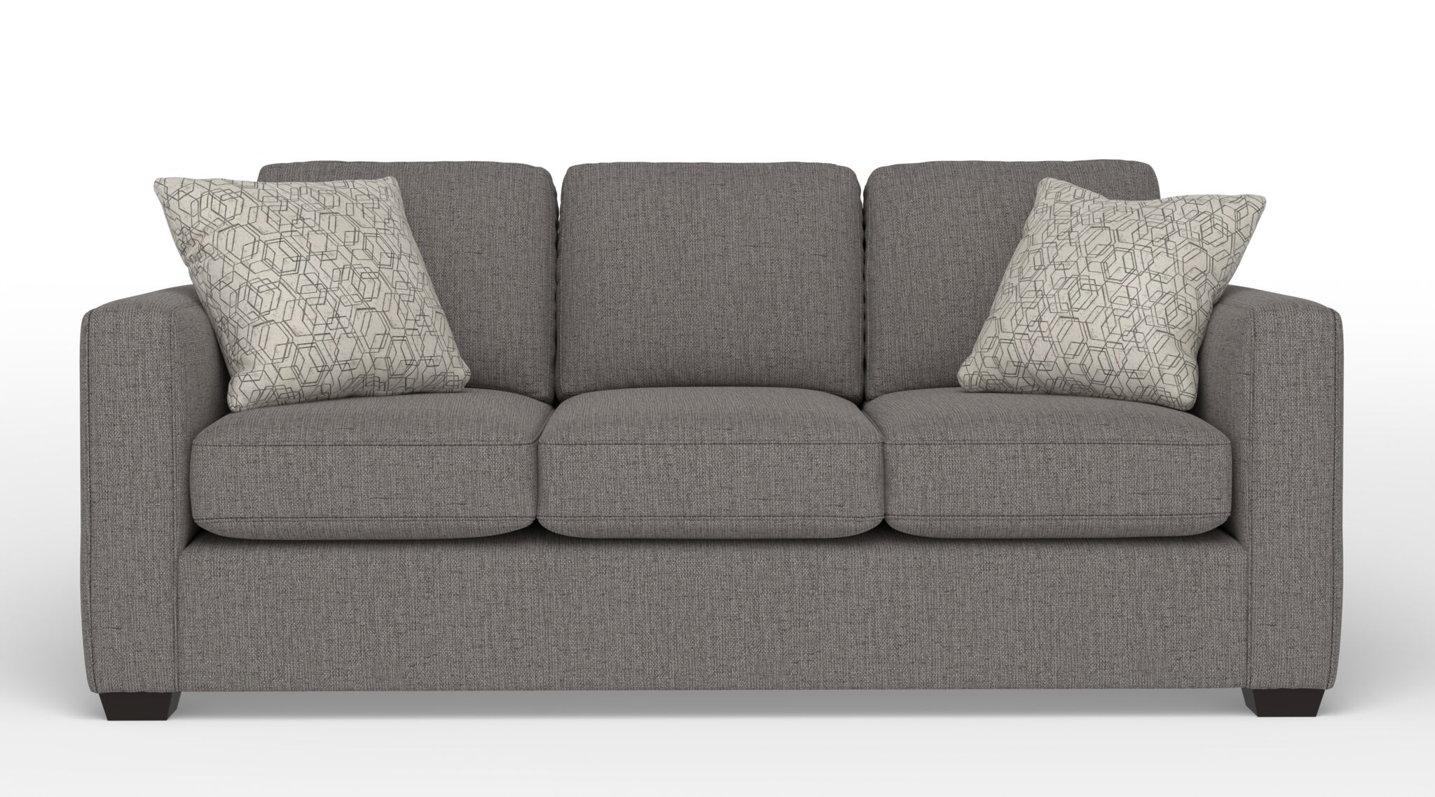 Comfortable Caleb Queen Sofa Bed with Innerspring Mattress in Patina Grey - Perfect for Small Spaces, Guest Rooms & Apartments