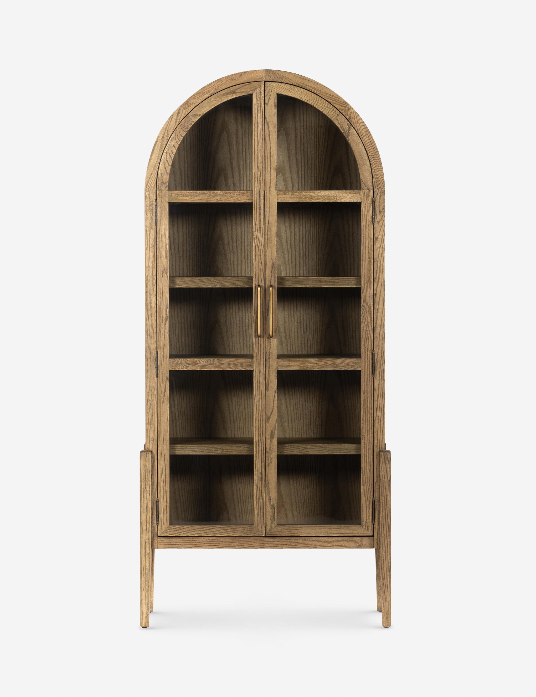Apolline Curio Cabinet - Elegant Glass Display Case for Collectibles & Home Decor - Perfect for Living Room, Dining Room or Office Showcase