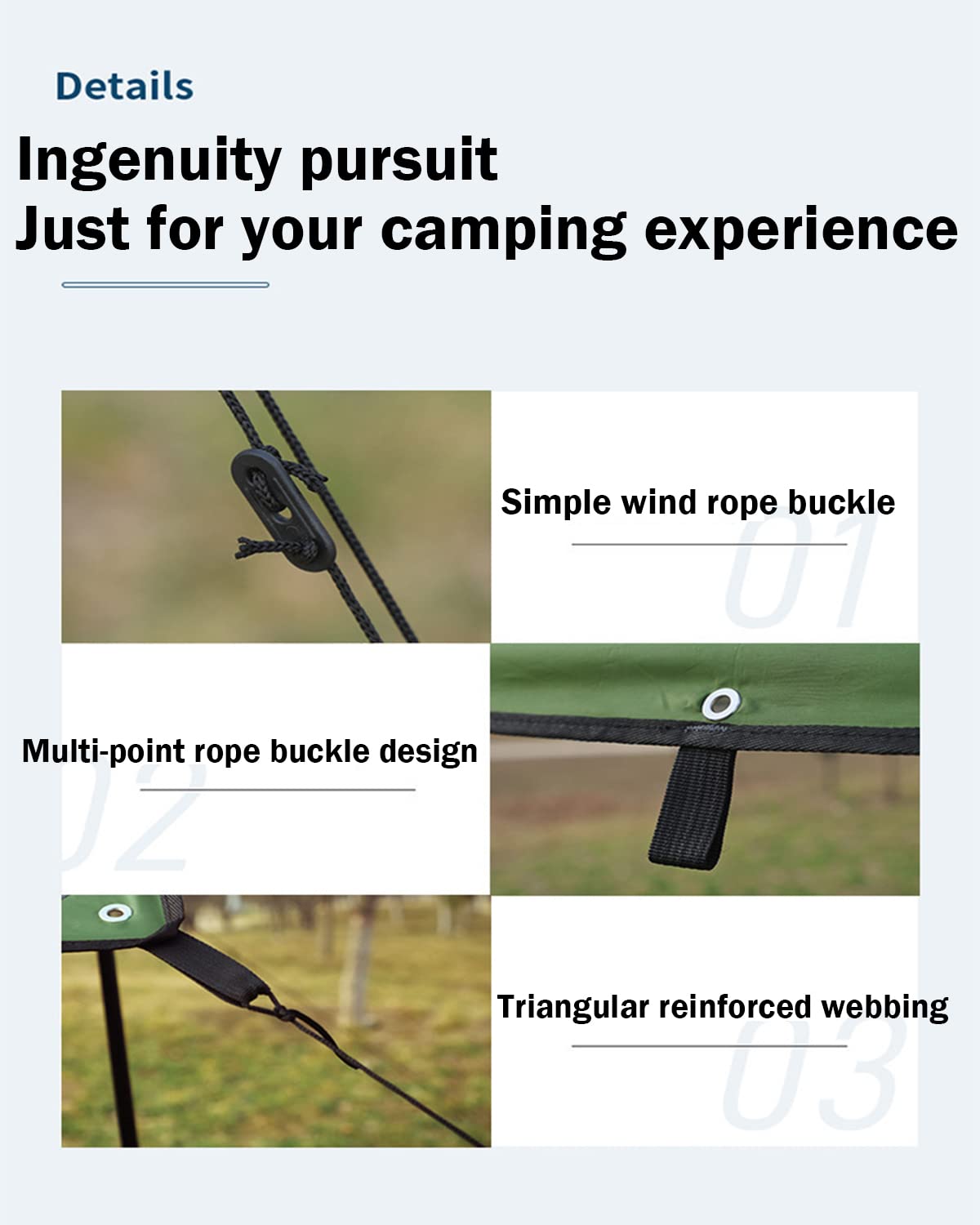 Premium Lightweight Waterproof Ripstop Nylon Tent Tarp - UV Protection Camping Shelter for Outdoor Travel & Backpacking (Sky Blue, X-Large) | Perfect for Camping, Hiking, Beach Trips & Emergency Shelter