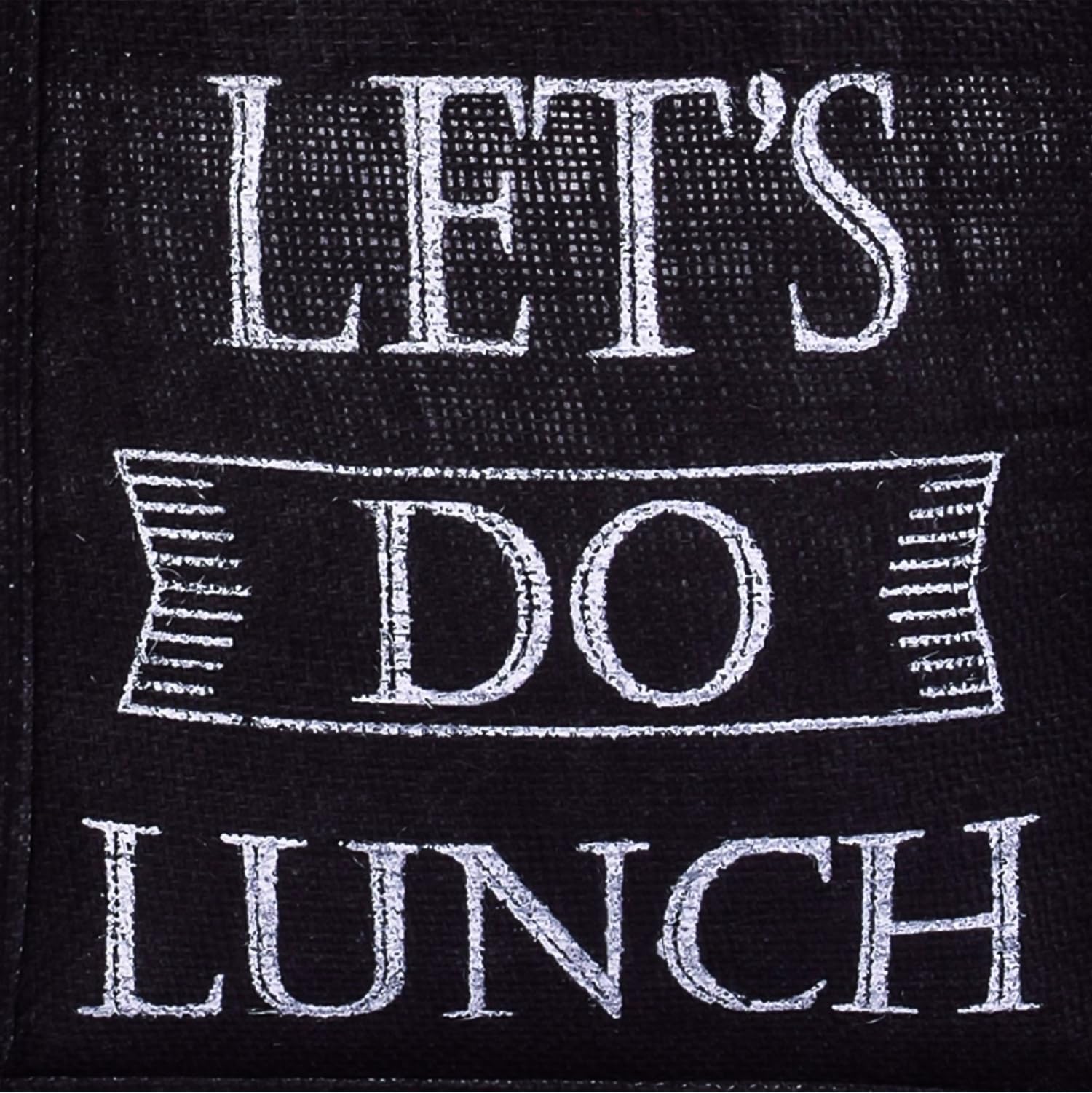 Kuber Industries Reusable Jute Lunch Bag with Handle - Eco-Friendly Office Lunch Tote for Women & Men - Small Size, Pack of 3 (Brown, Beige, Navy) - Perfect for Work, School, Picnics & Daily Commute