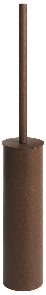 Stainless Steel Free Standing Round Toilet Brush Holder with Bristle Brush - Rustproof Bathroom Organizer for Modern Homes | Perfect for Powder Rooms, Guest Bathrooms & Small Spaces