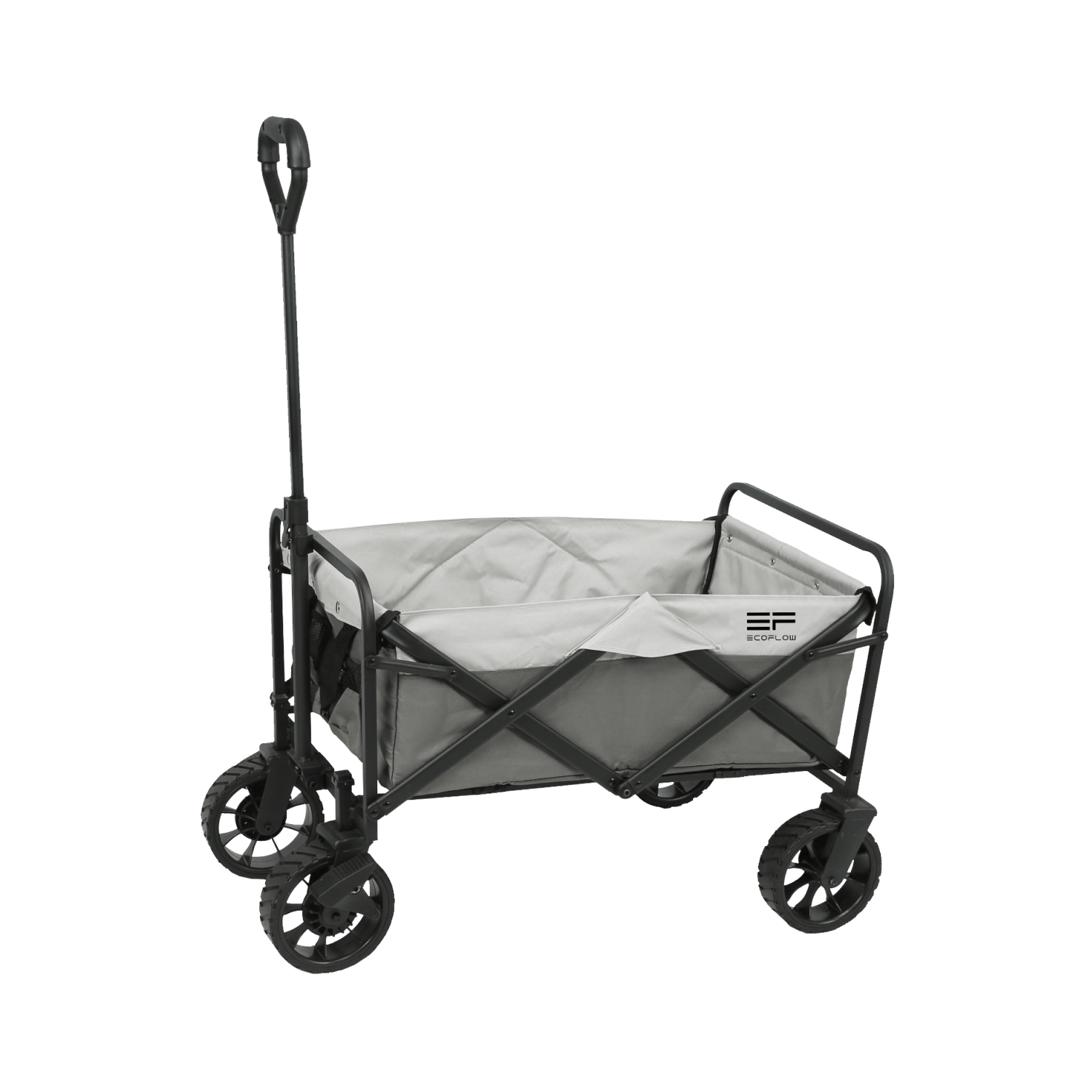 EcoFlow Foldable Utility Wagon Cart - Heavy Duty Collapsible Garden Cart with 300LBS Capacity - Perfect for Groceries, Camping, Beach Trips & Outdoor Adventures