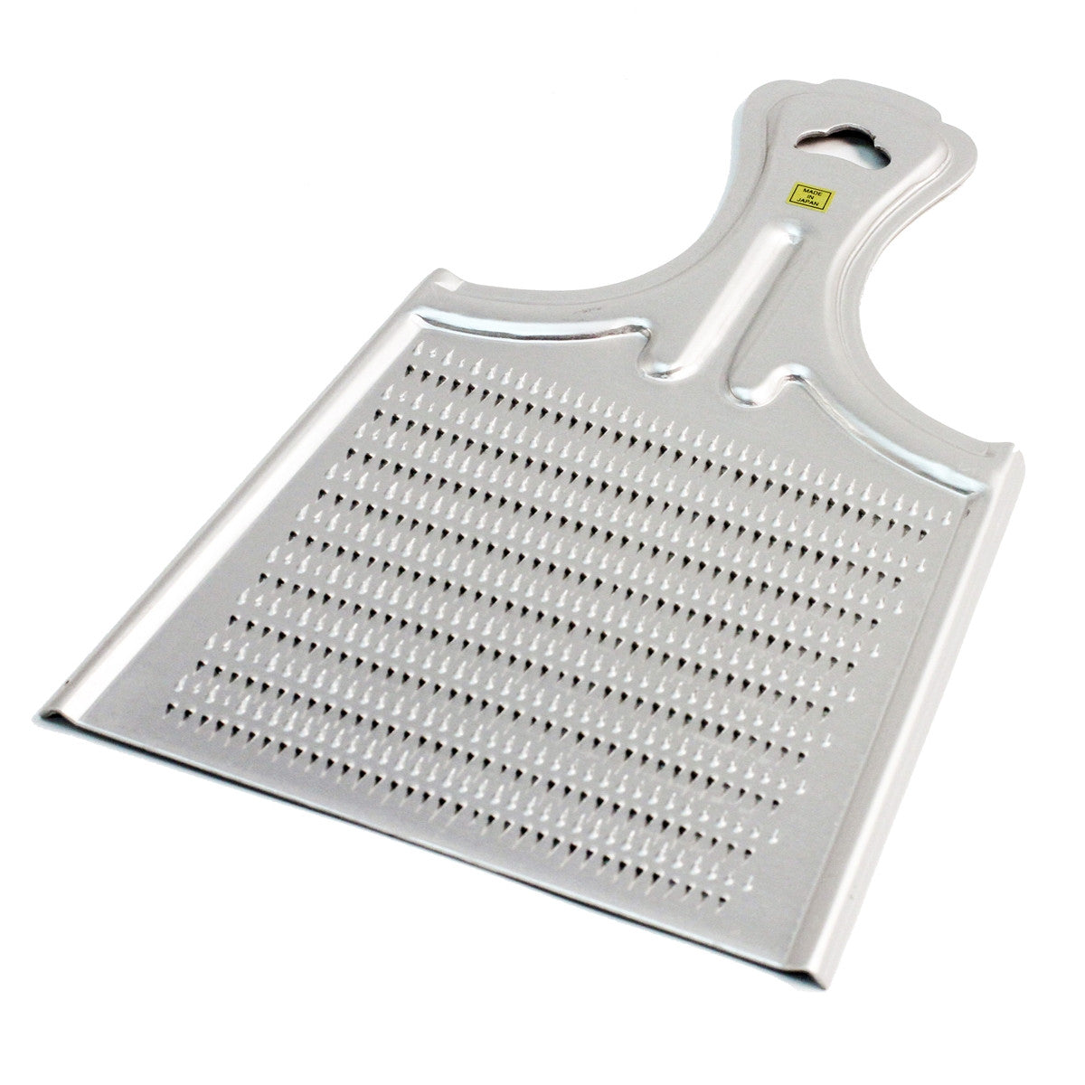 Premium Large Aluminum Grater Oroshigane - 4.3 x 3.9 Inch Japanese Kitchen Tool for Cheese, Ginger, Garlic & Vegetables - Perfect for Home Cooking & Professional Kitchens