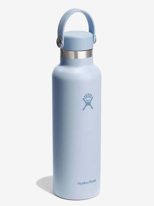 Hydro Flask 21oz Standard Mouth Water Bottle with Flex Cap - Insulated Stainless Steel Vacuum Flask for Hiking, Surfing & Outdoor Activities
