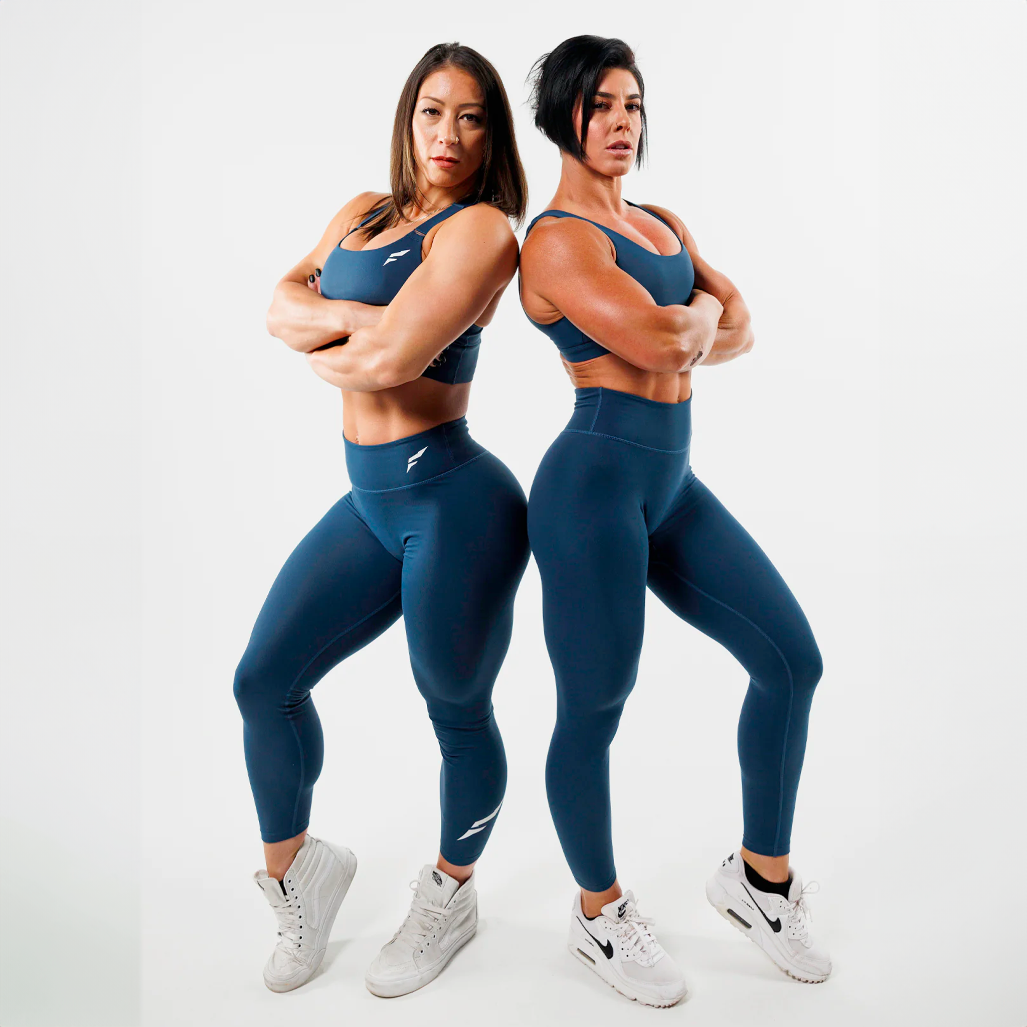 Essential High-Waisted Leggings for Women - French Navy - Yoga, Running, Workout & Everyday Comfort