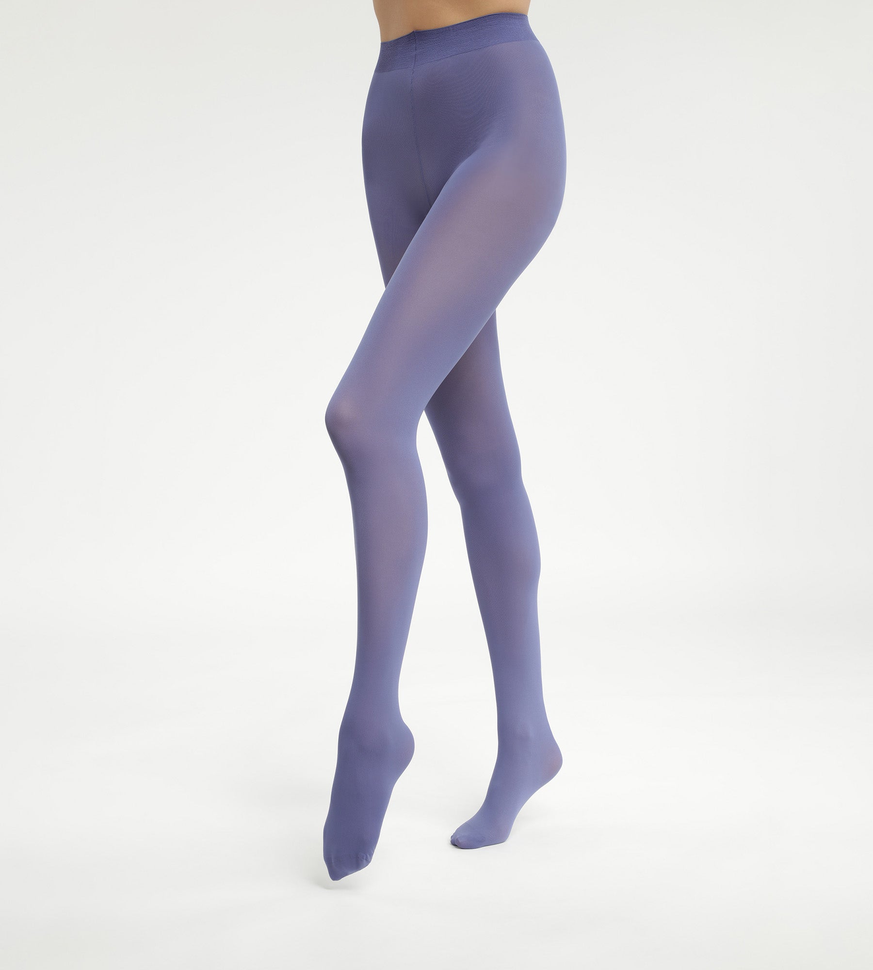 Women's 50D Microfiber Opaque Tights - Night Blue Velvet Soft Matte Finish | Perfect for Office, Evening Wear & Cold Weather
