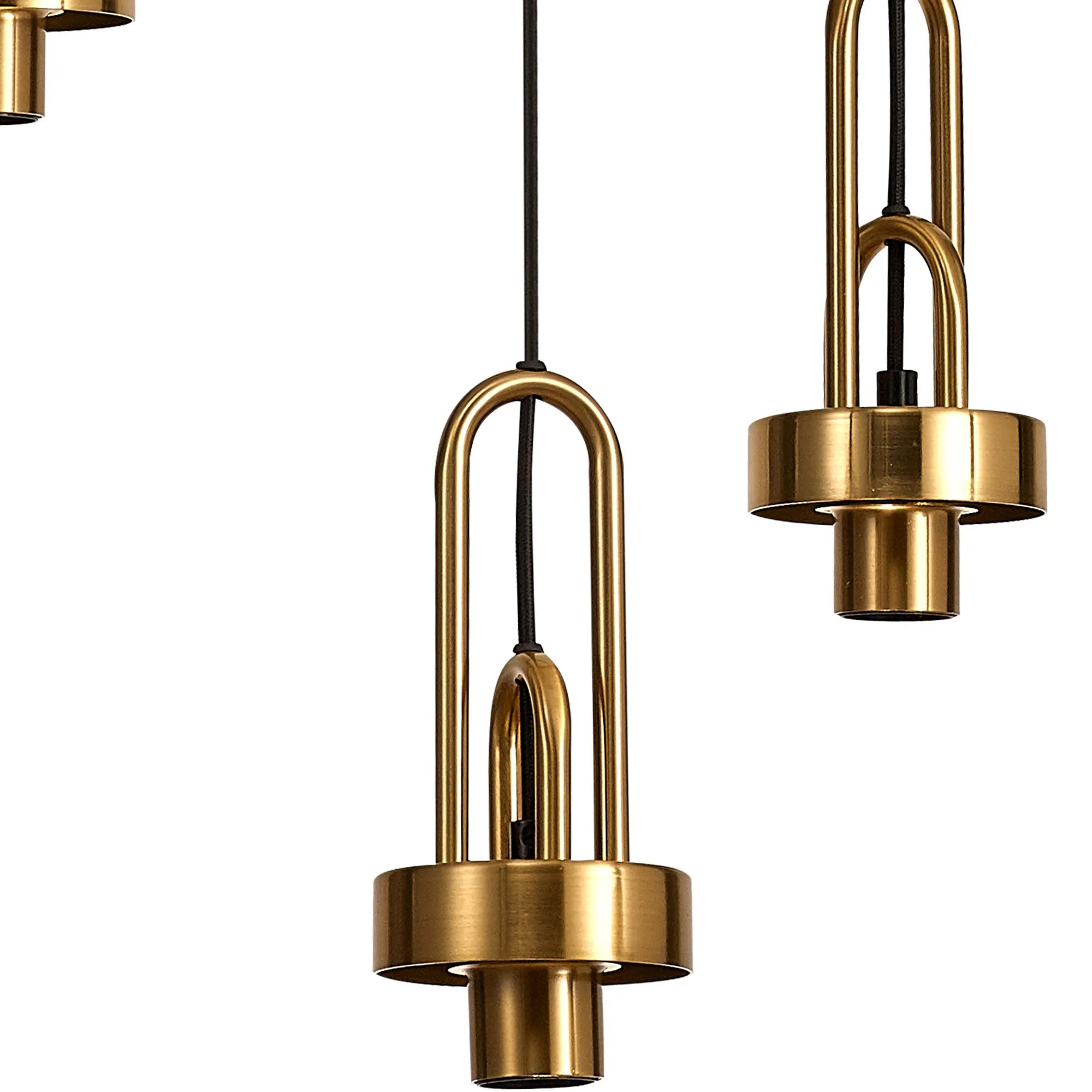 Stylish Cadiz 5-Light Cluster Pendant Light Fixture - Modern Ceiling Lighting for Dining Room, Kitchen & Living Room