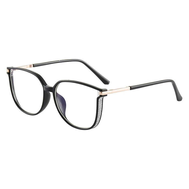 CCspace Women's Full Rim Square Titanium Eyeglasses Frame - Lightweight TR90 Comfortable Glasses for Work, Reading & Daily Fashion Accessories