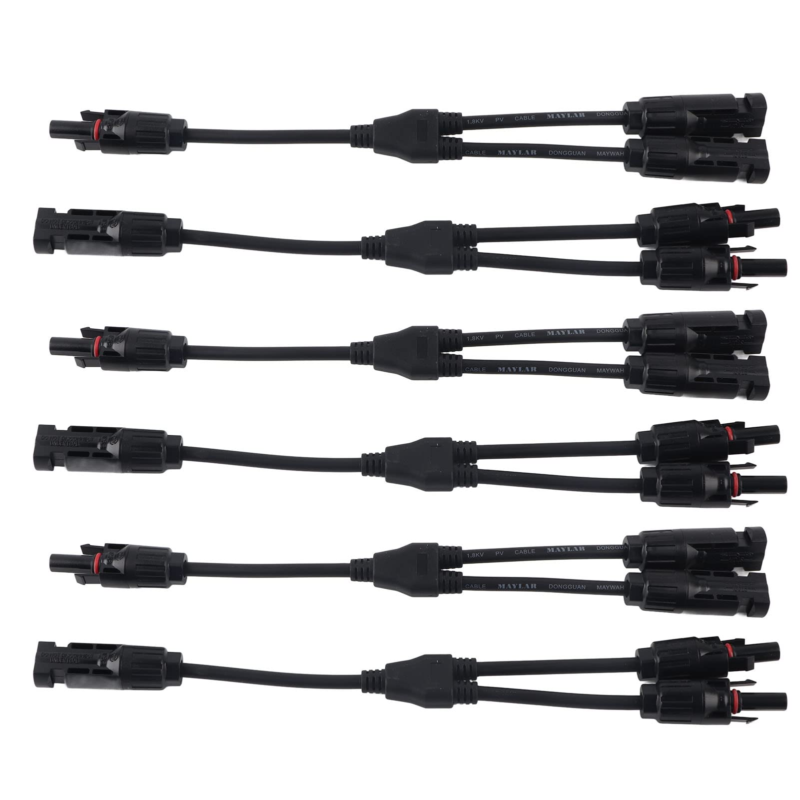 Okuyonic Y Branch Parallel Adapter - Waterproof Solar Connector Splitter with Radiation & Impact Resistance for Solar Panel Systems - Ideal for Off-Grid, RV, and Home Solar Power Installations
