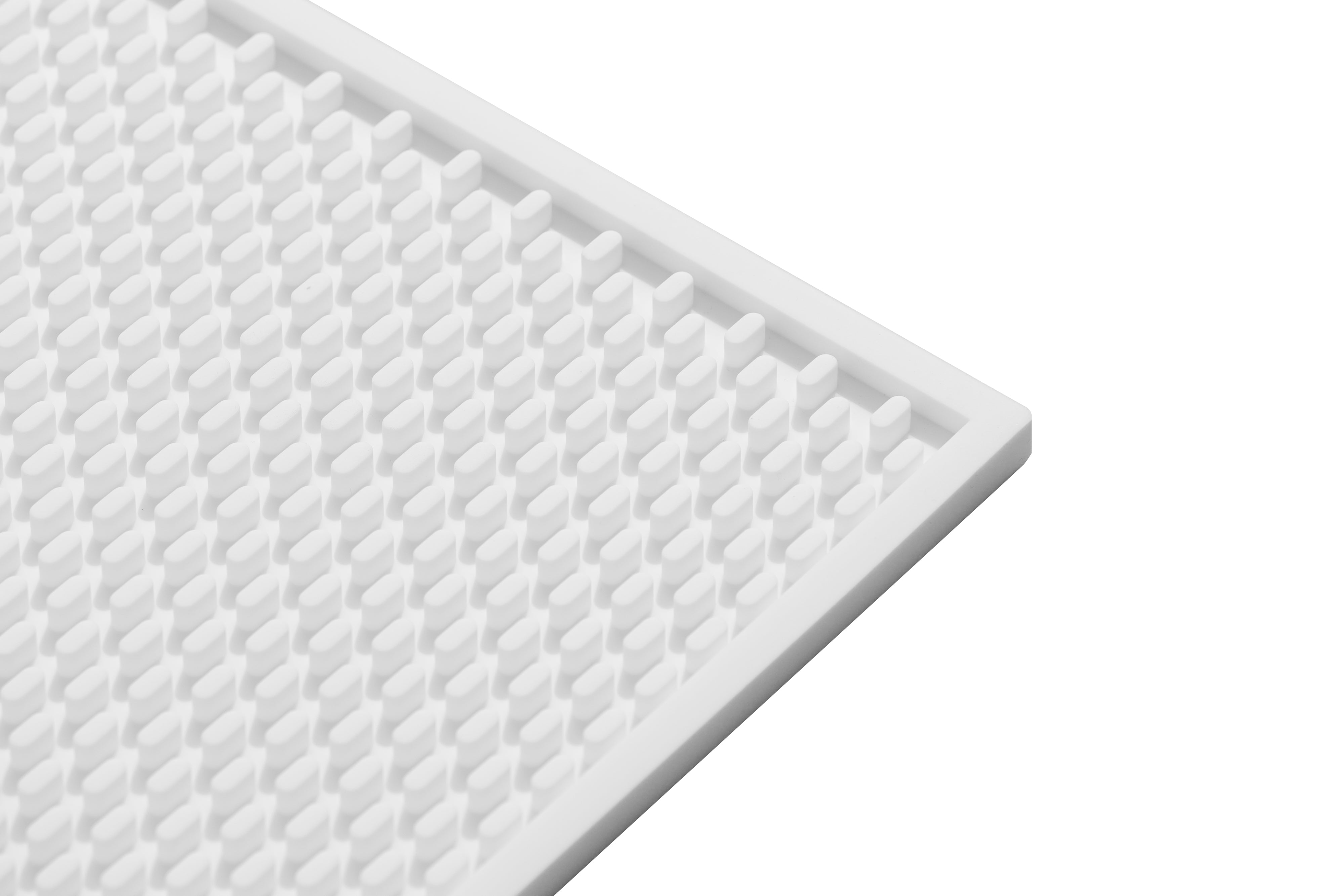 Premium Non-Slip White Silicone Bar Mat - Heat Resistant & Easy to Clean - Perfect for Bartending, Baking, Crafting & Kitchen Counter Protection