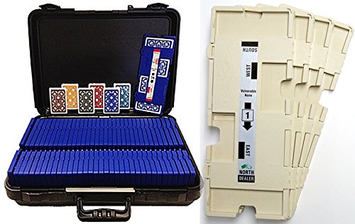 Baron Barclay 36 Imperial-Plus Duplicate Bridge Boards with 36 All-Plastic Playing Card Decks & Carrying Case - Perfect for Bridge Tournaments, Game Nights, and Travel