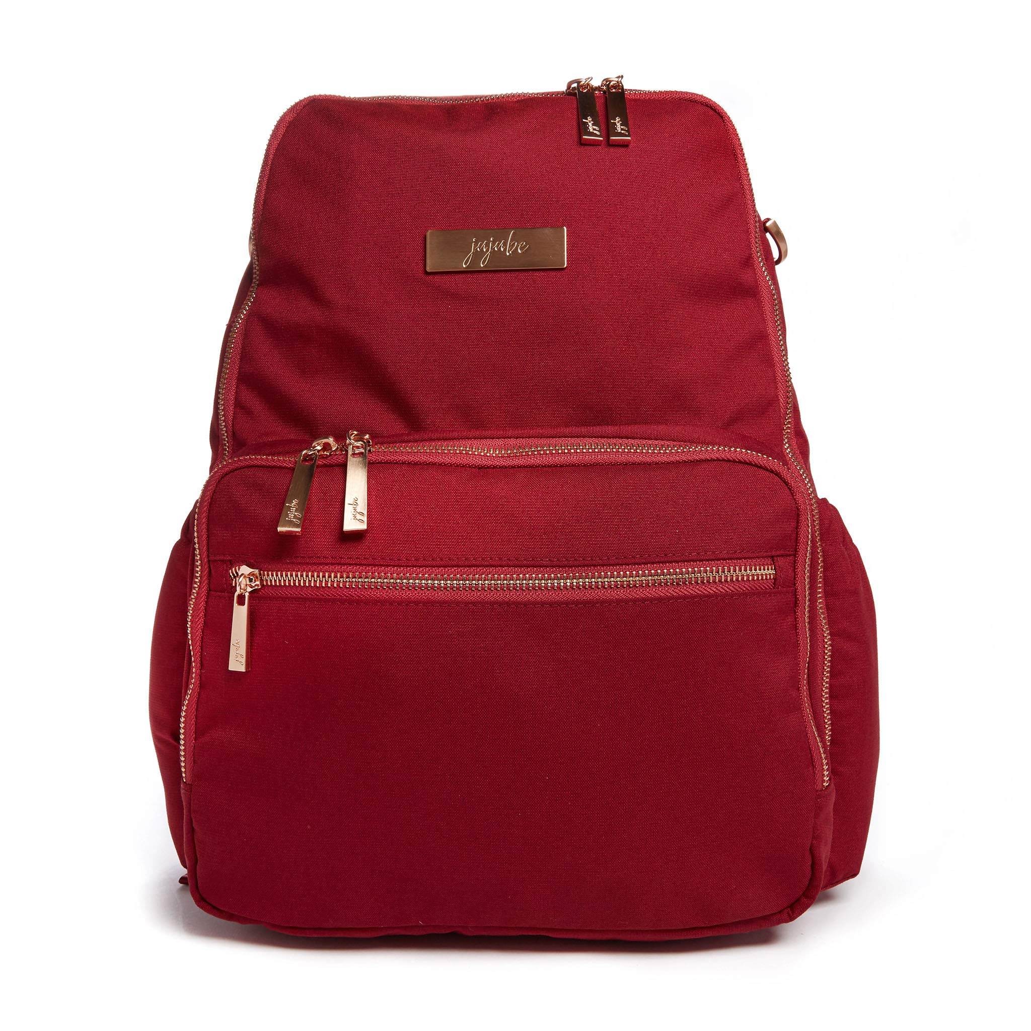 JuJuBe Zealous Diaper Bag Backpack - Stylish Travel Backpack with 9 Pockets for Moms | Perfect for Baby Essentials & On-the-Go Parenting