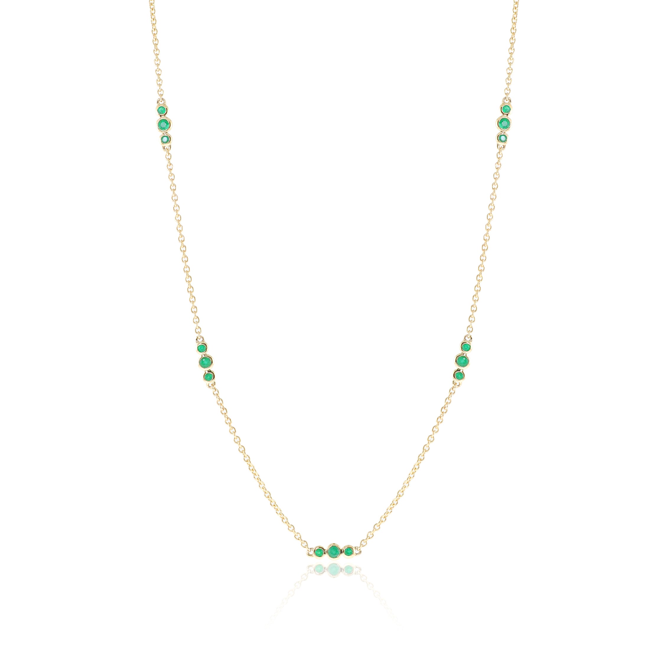 Emerald Triplet Necklace for Women - Elegant Birthstone Jewelry Gift for Mom, Sister, or Best Friend - Perfect for Anniversaries, Birthdays, and Special Occasions
