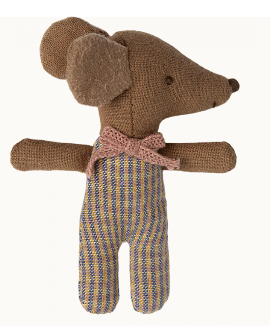 Maileg Rose Sleepy Wakey Baby Mouse in Box - Adorable Plush Toy for Kids, Perfect for Nursery Decor & Gift Giving | Playtime, Bedtime & Collectible Fun