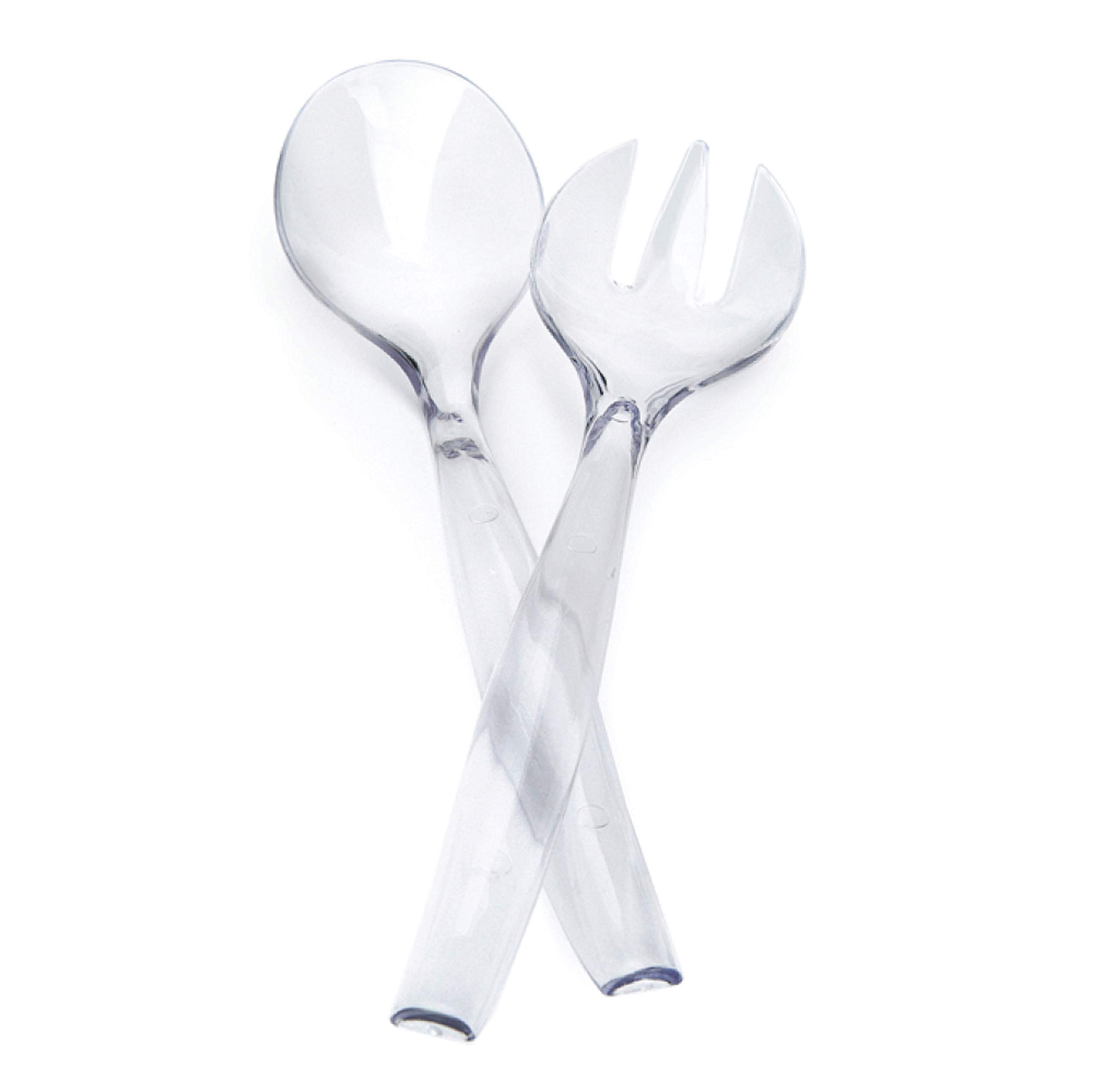 Heavyweight Disposable Plastic Utensils Set - 4 Spoons & Forks for Parties & Picnics