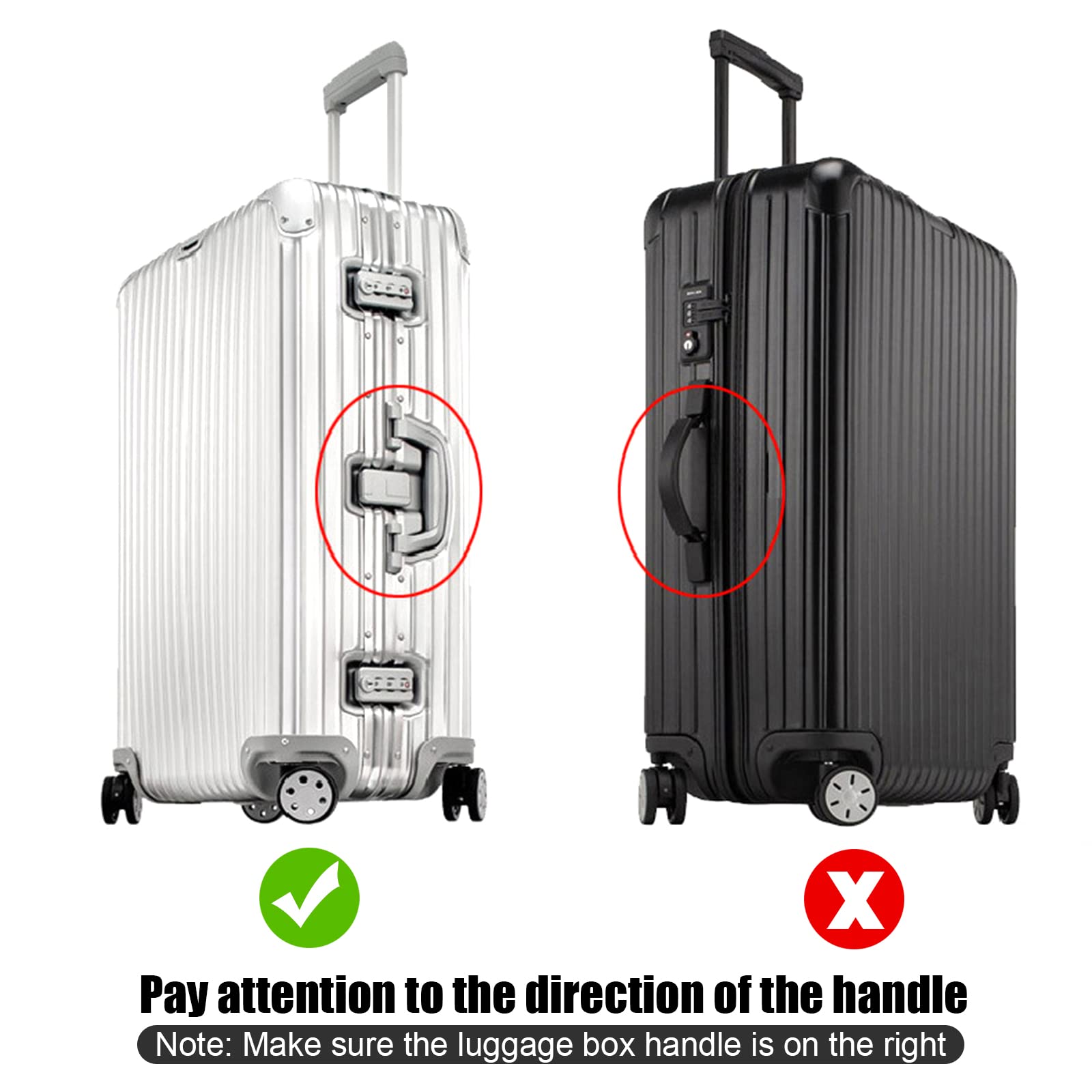 26 Inch Thick Clear PVC Waterproof Luggage Cover Protector for Wheeled Suitcases - Travel Essential for Airplane & Train Trips