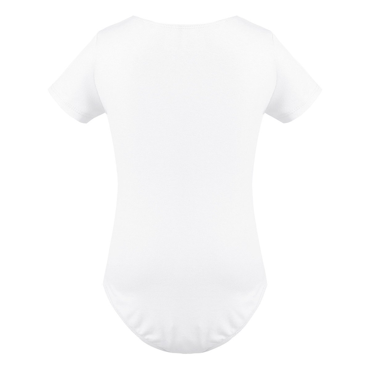 Girls Ballet Leotard with Chiffon Tutu Skirt - Classic Dancewear for Kids, Short Sleeve Athletic Leotard - Perfect for Ballet Class, Recitals & Dance Performances