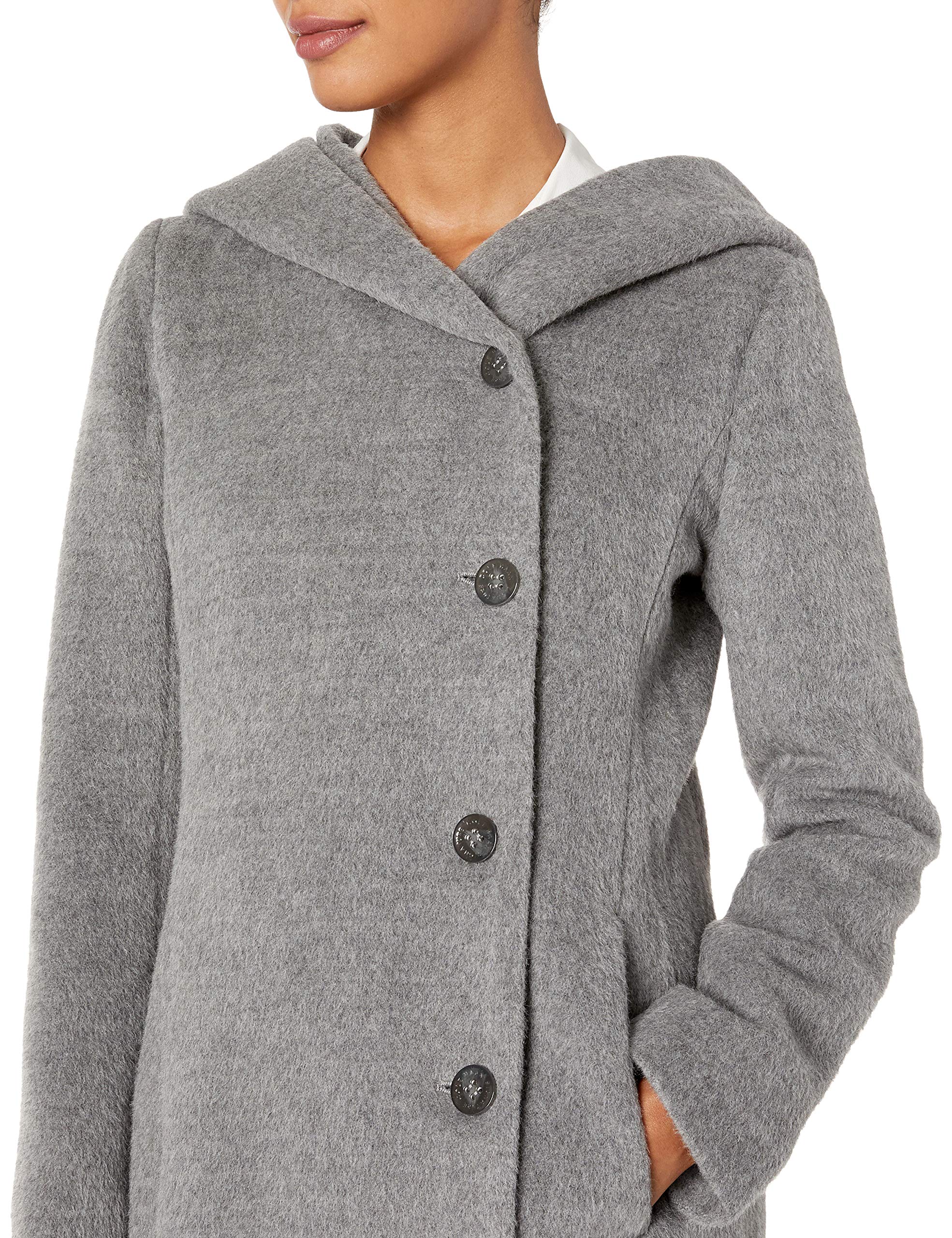 Cole Haan Women's Alpaca Blend Dropped Shoulder Coat - Winter Warm Wool Blend Jacket for Casual & Office Wear | Perfect for Cold Weather & Stylish Outfits