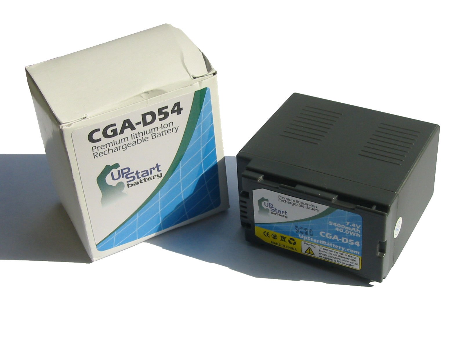 Panasonic AG-DVX100AP Digital Camcorder Battery & Charger Set - 5400mAh 7.4V CGR-D54 Replacement with Car Plug & EU Adapter - Perfect for Travel Vlogging & Professional Filmmaking