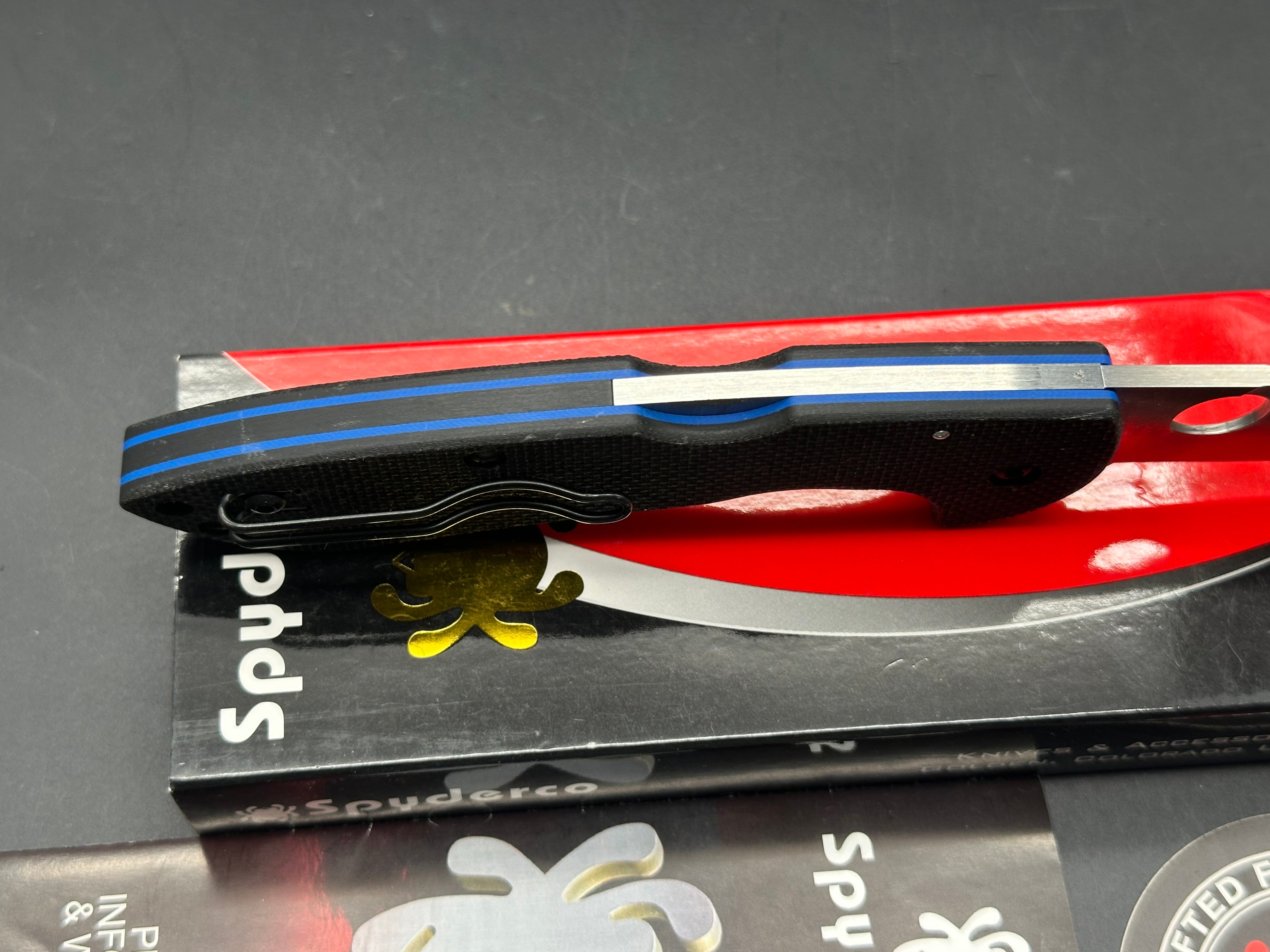 Spyderco Siren Lockback Folding Knife - LC200N Stainless Steel Blade - EDC, Outdoor, Camping & Survival Gear
