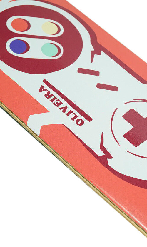 Flip Posterize Luan Oliveira Pro Skateboard Deck 8.125in - Perfect for Street Skating and Tricks
