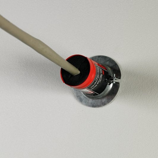 3M Fire Barrier Pass Through Device PT2RD | 2 Inch Round Firestop Collar (6-Pack/Case) - Ideal for Electrical and Plumbing Penetrations in Walls and Floors