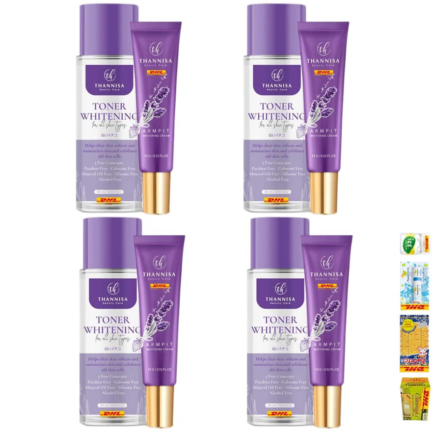 Thannisa Toner & Armpit Cream Set - Anti-Aging, Odor Control for Smooth Skin | Beauty Gift Pack
