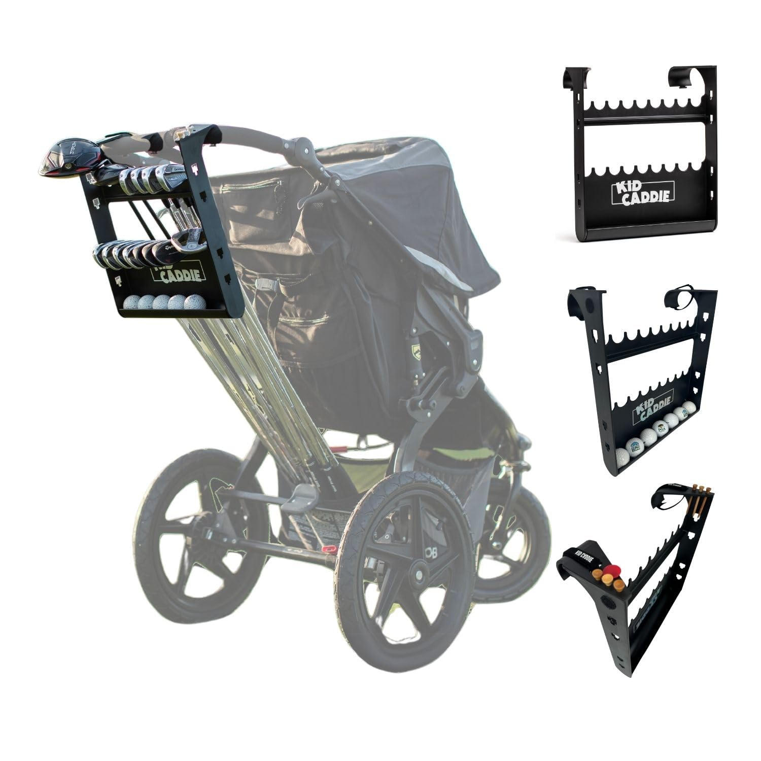 Universal Golf Stroller Attachment - Easy Setup, Lightweight & Durable Golf Club Holder for Baby Strollers | Introduce Kids to Golf Early, Perfect Golf Gift for Parents | Ideal for Family Outings, Golf Course Visits & Outdoor Activities