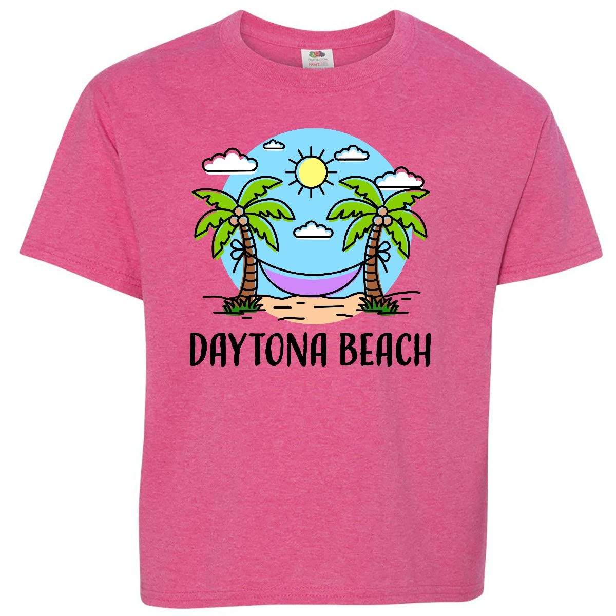 Inktastic Summer Vacation in Daytona Beach Youth T-Shirt - Fun Beach Graphic Tee for Kids & Teens - Perfect for Summer Trips, Beach Holidays & Casual Wear