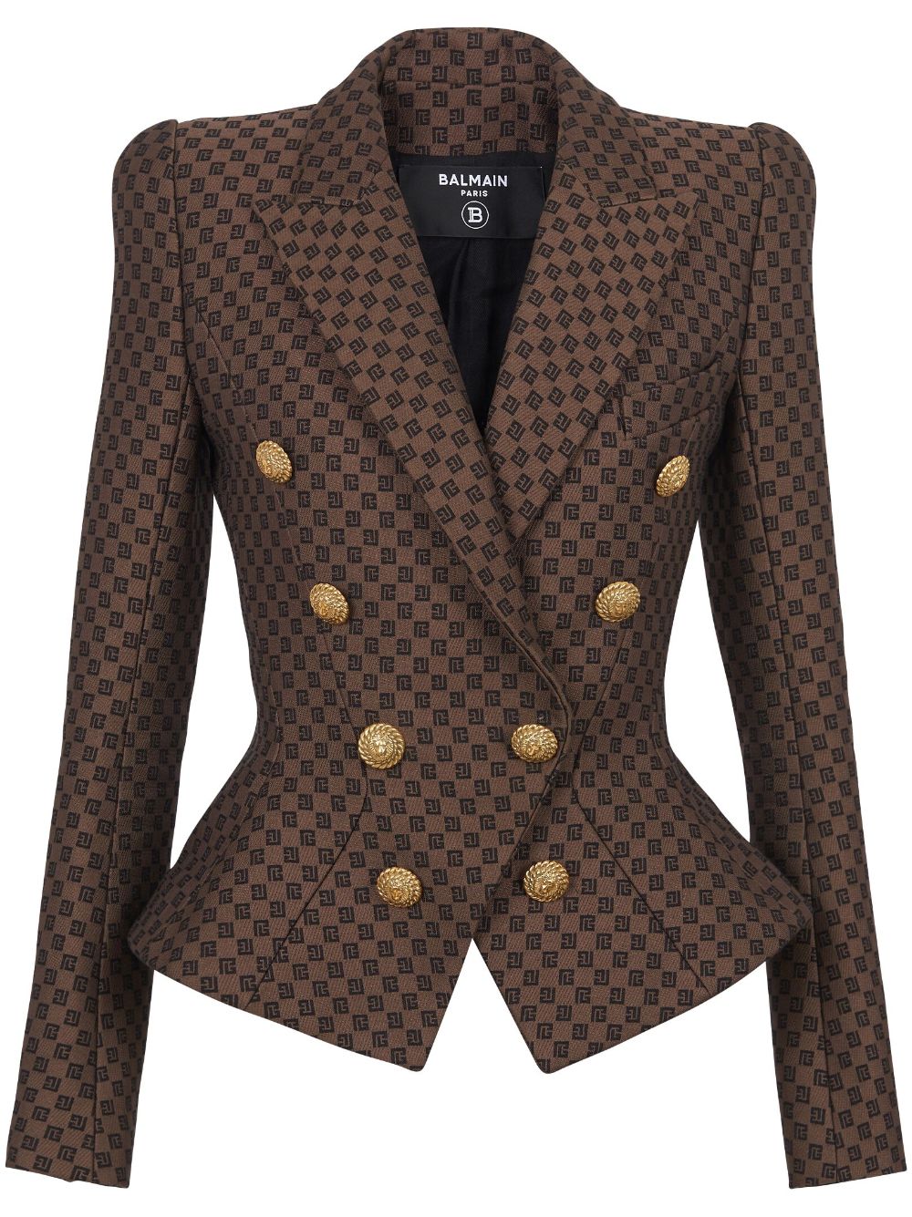 Balmain Brown Leather Jacket for Men & Women | Luxury Designer Outerwear for Fall & Winter Fashion | Perfect for Parties, Dates & Night Out