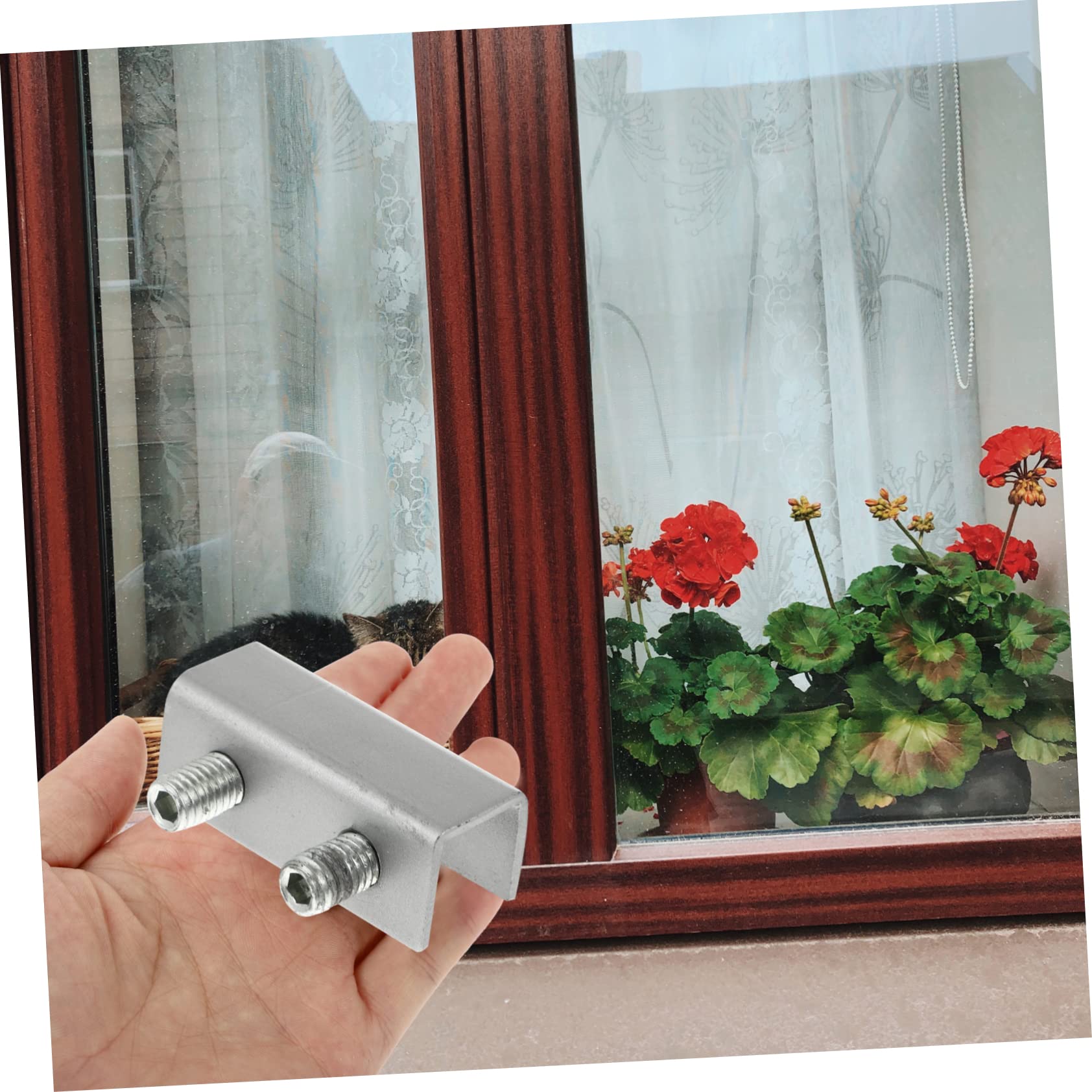 8-Pack Sliding Window & Door Locks - Childproof Safety Locks for Windows, Patio Doors, Garage & Wardrobe - Durable Aluminum Alloy Baby Proofing (Perfect for Home Security & Child Safety)