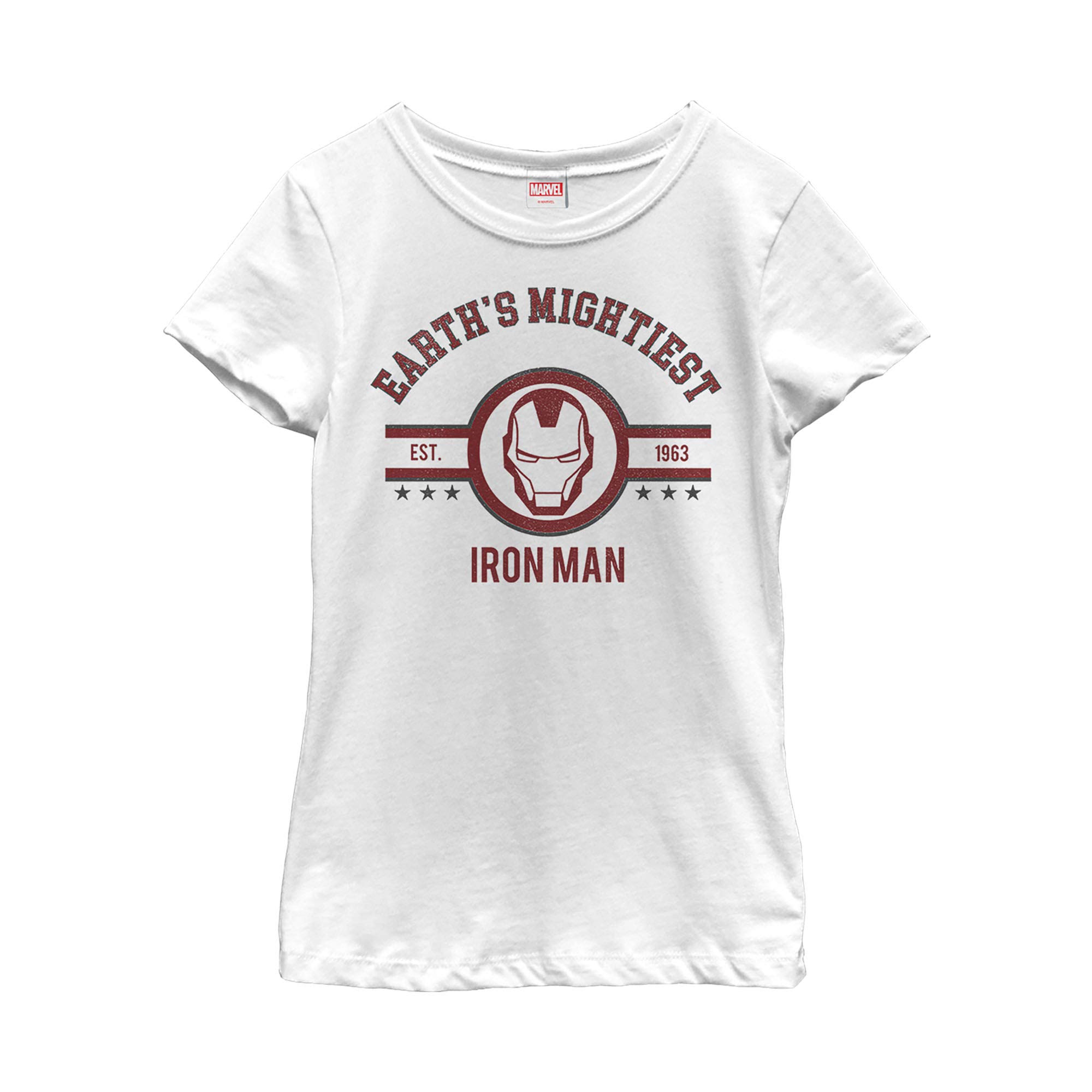 Marvel Girl's Mighty Iron T-Shirt | Superhero Graphic Tee for Women | Casual Wear & Cosplay | Perfect for Comic Con & Everyday Outfits