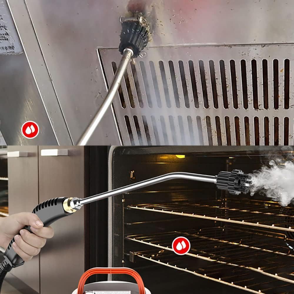 High-Temperature Steam Cleaner for Air Conditioner, Kitchen Range Hood & Appliances - Powerful Sterilization & Disinfection Tool (Orange) | Perfect for Deep Cleaning Home, Office & Commercial Spaces