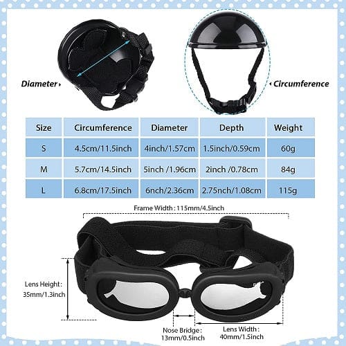 Hard Hat Pet Helmet Set - Pink Safety Helmet for Small Dogs & Cats | Perfect for Outdoor Adventures, Biking & Costume Parties