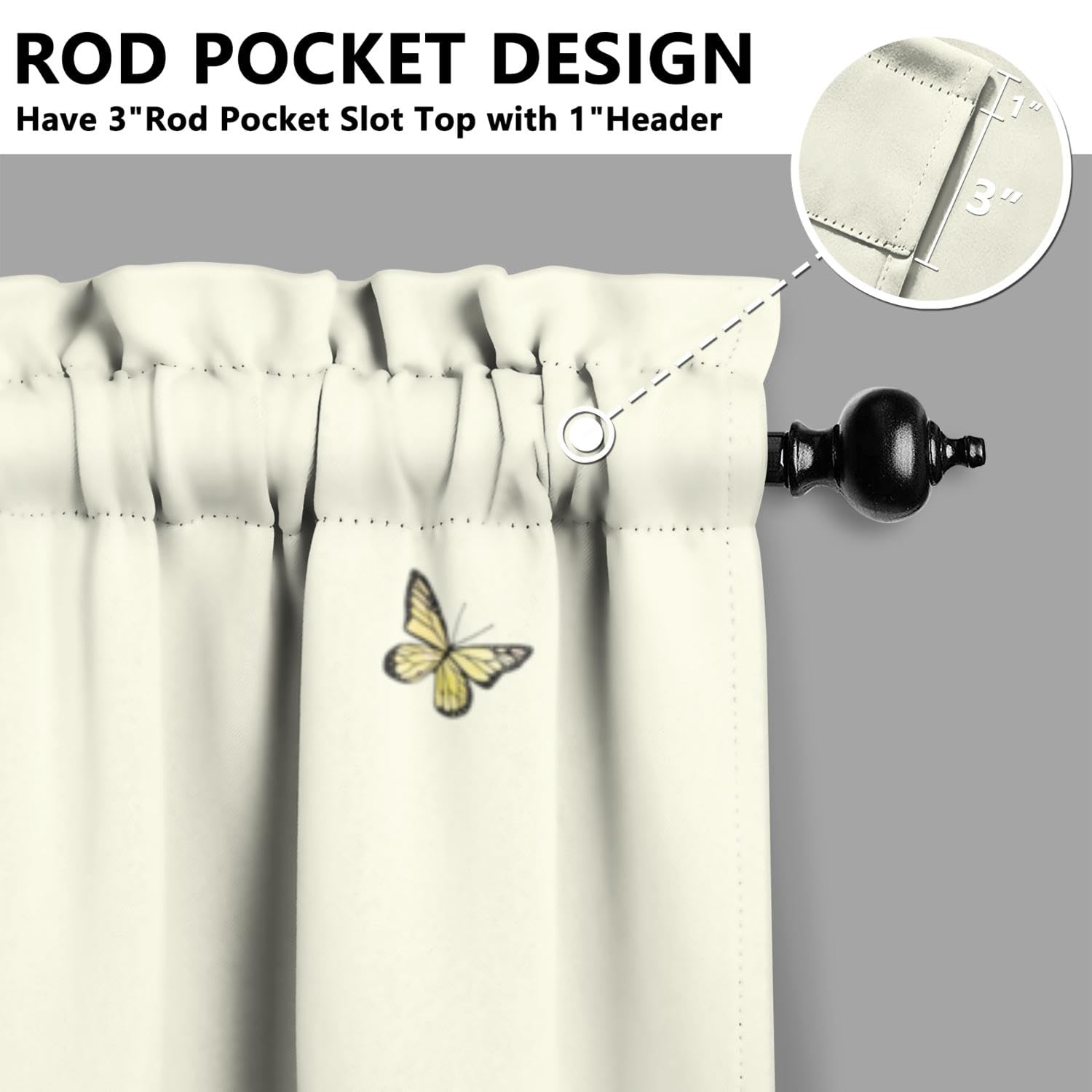 Sunflower Kitchen Valance 3-Piece Set - Floral Rustic Farmhouse Window Curtains for Sink & Kitchen Decor (36 Inch) - Perfect for Spring/Summer Home Interior & Country Style Kitchens