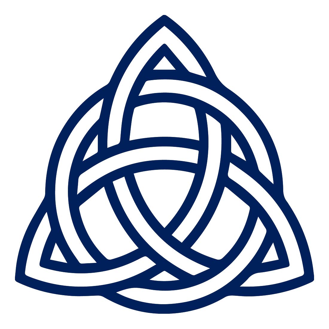 Premium Celtic ICON Navy Blue Vinyl Decal Stickers (Set of 2) - Waterproof, Durable for Laptop, Phone, Helmet, Car, Mug, Wall Decor - Perfect for Home, Office, and Outdoor Use