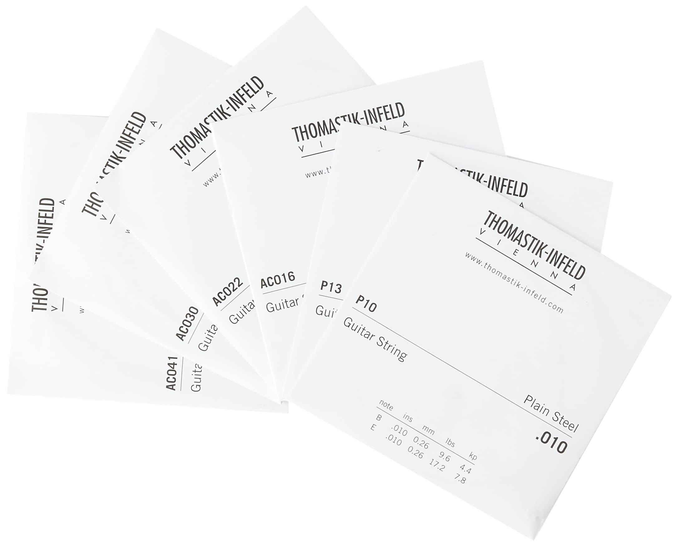 Thomastik-Infeld AC110 Acoustic Guitar Strings - Plectrum Series 6 String Set (E, B, G, D, A, E) | Premium Sound for Folk, Blues & Fingerstyle Playing