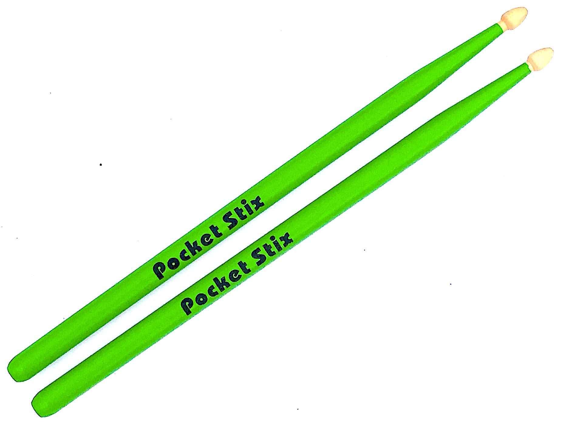 13 Inch Kids Drumsticks - Alien Green Color | Perfect for Young Drummers, Music Practice & Beginner Band Performances