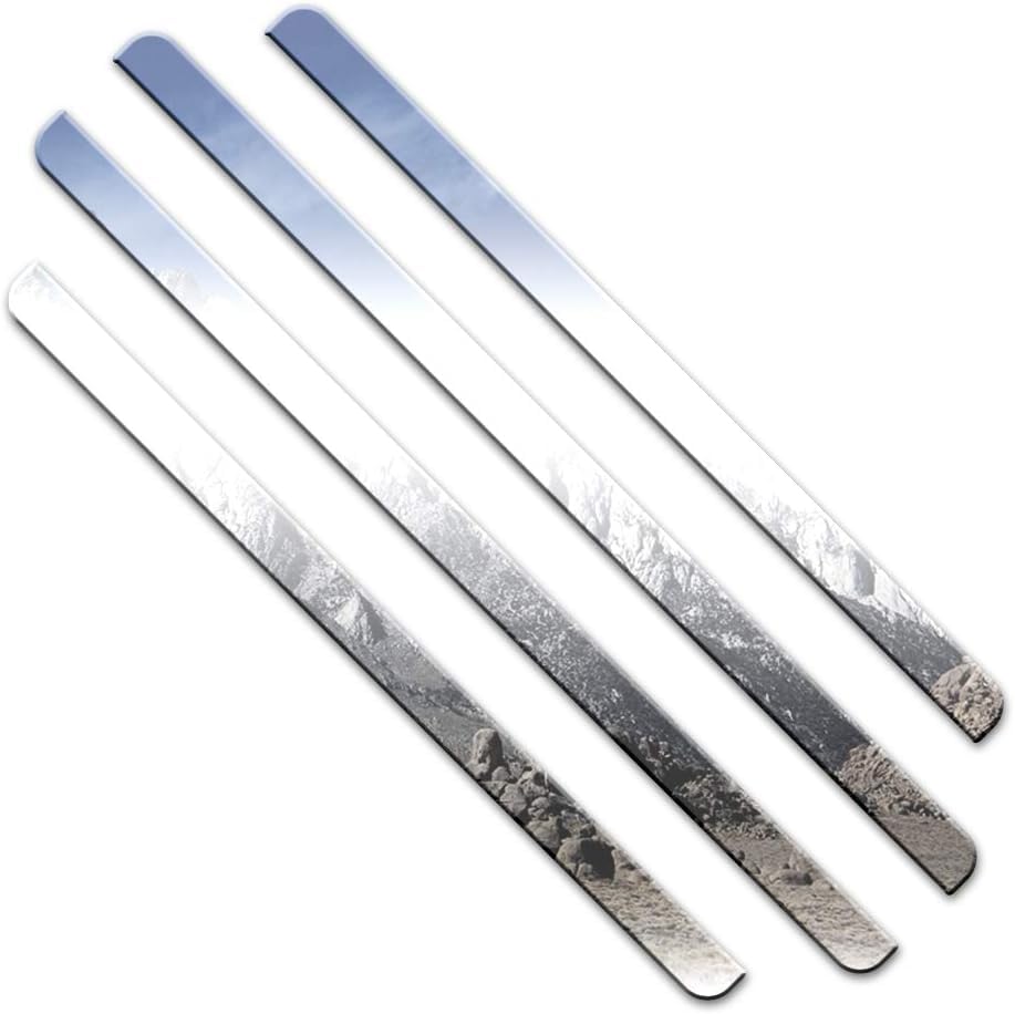 4-Piece Chrome Window Sill Trim Kit for 2006-2009 Honda H3 - Perfect for Car Customization & Interior Upgrade