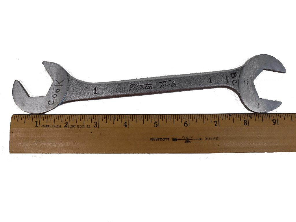 Martin Tools 8-Piece Fractional Open End Wrench Set - SAE Standard Sizes for Automotive Repair, Plumbing & DIY Projects