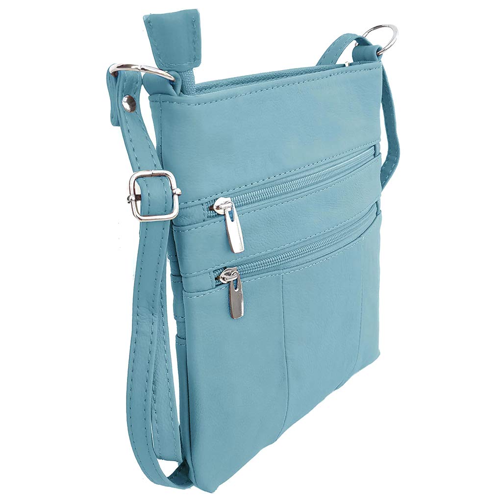 Silver Fever® Genuine Leather Crossbody Purse for Women - Stylish Travel Shoulder Bag with Adjustable Strap, Perfect for Daily Use, Shopping & Outdoor Adventures