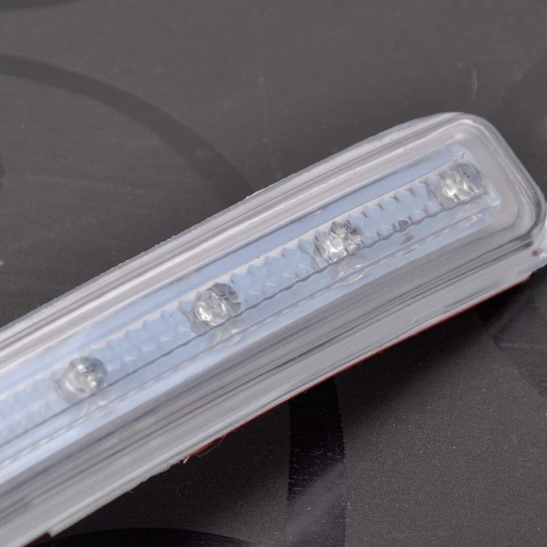 2Pcs 8 LED Yellow Rearview Mirror Turn Signal Lights - Compatible with Mercedes, Ford, Chevrolet, VW, Toyota, Hyundai - Enhances Safety & Style for Night Driving & Parking