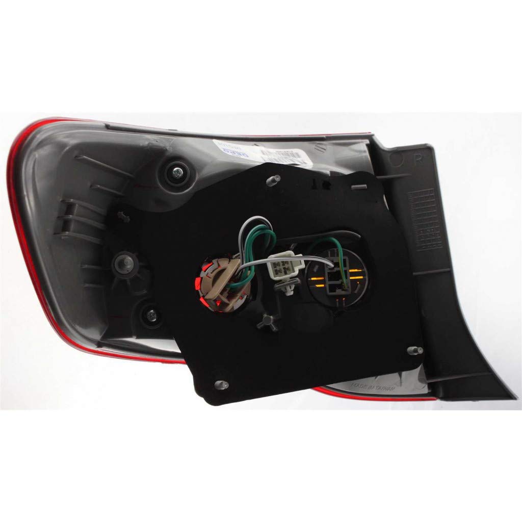 2009-2010 Toyota Corolla Replacement Rear Tail Lights Pair - Driver & Passenger Side | Compatible with TO2800175, TO2801175, 81560-02460, 81550-02460 | Perfect for Night Driving Safety & Vehicle Restoration Projects