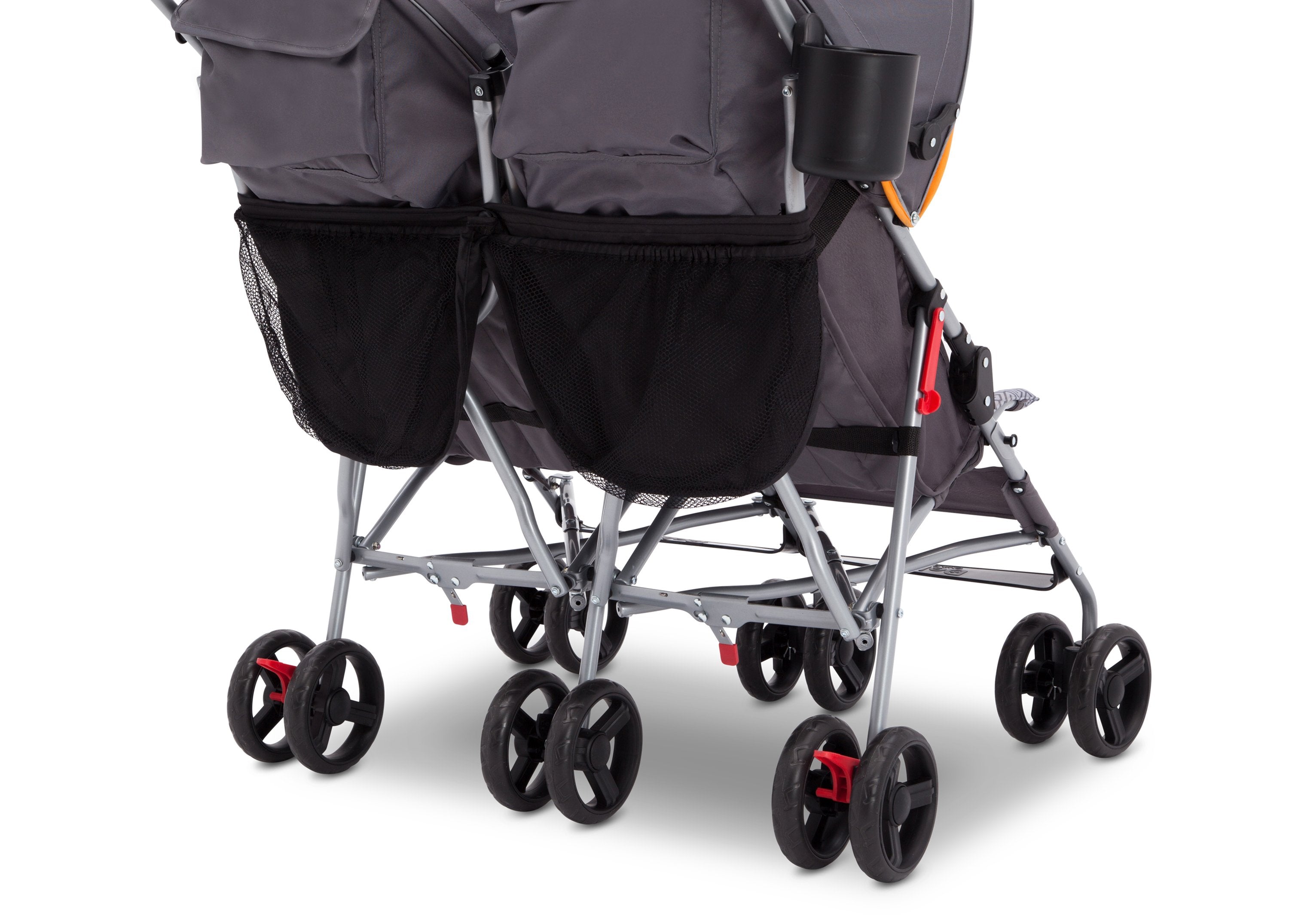 LX Plus Side by Side Double Stroller for Twins - Lightweight Compact Foldable Baby Stroller with Adjustable Canopy & Storage Basket - Perfect for Shopping, Travel, and Outdoor Walks