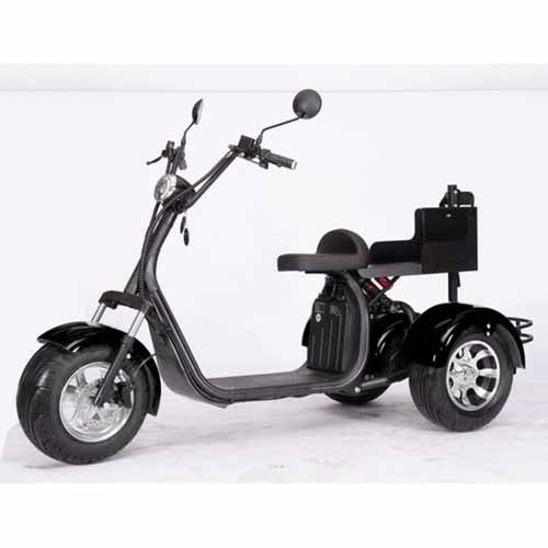 2000W 60V Electric Fat Tire Trike - 3 Wheel Scooter Moped Bike with Golf Rack, Similar to CityCoco Bike CT 3G - Perfect for Commuting, Golf Course Transport & Urban Adventure