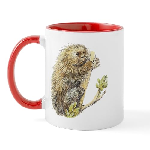 White/Red Inside - Porcupine Mug
