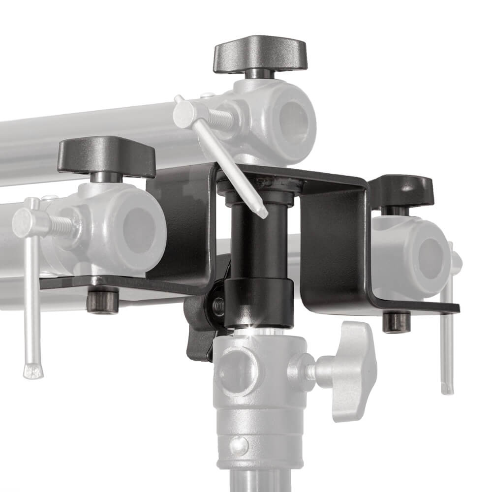 Pair of Triple Crossbar Light Stand Brackets - Heavy Duty Photography & Video Studio Equipment for Softboxes, Umbrellas, and Lighting Accessories - Perfect for Professional Photographers and Content Creators